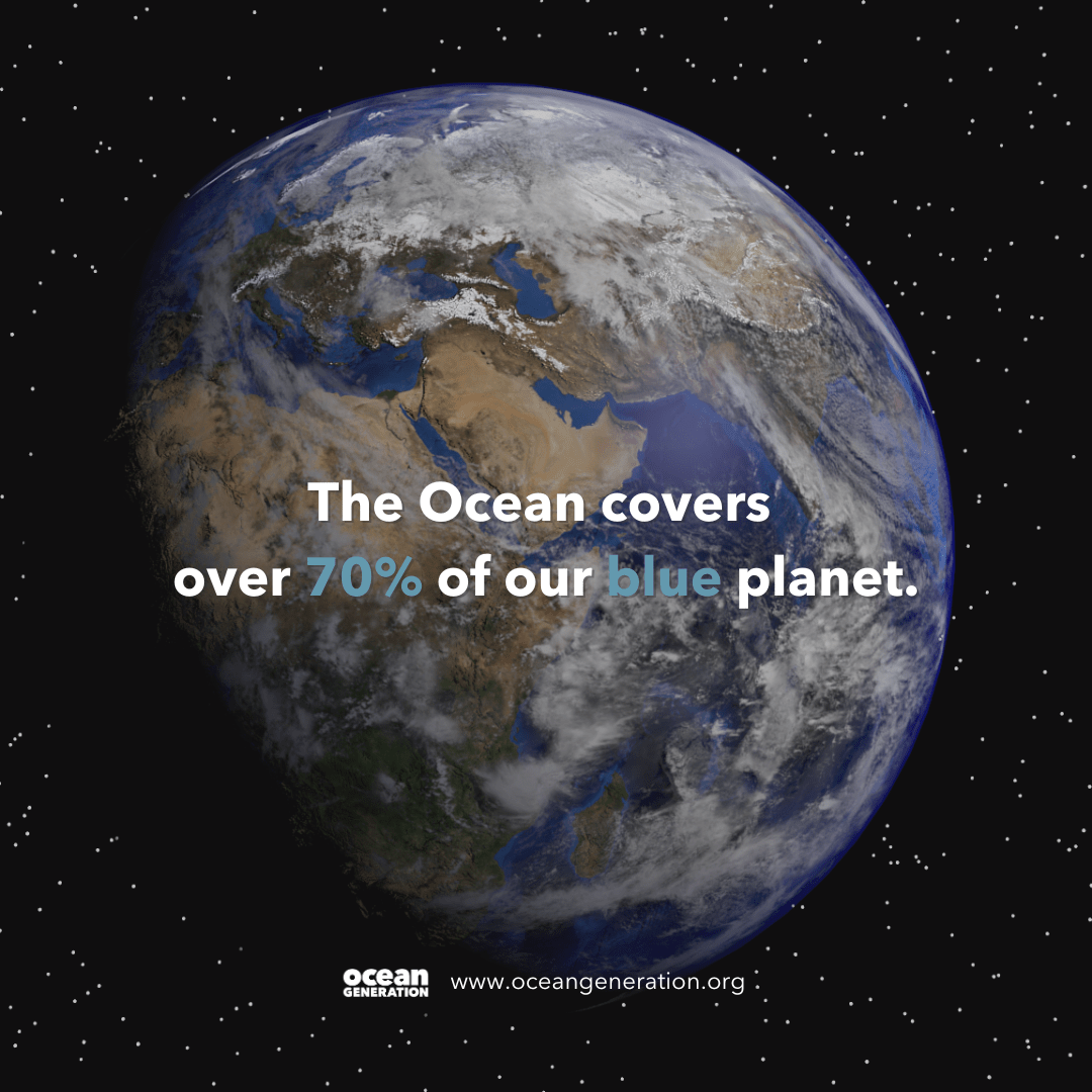 Ocean covers 70% of planet