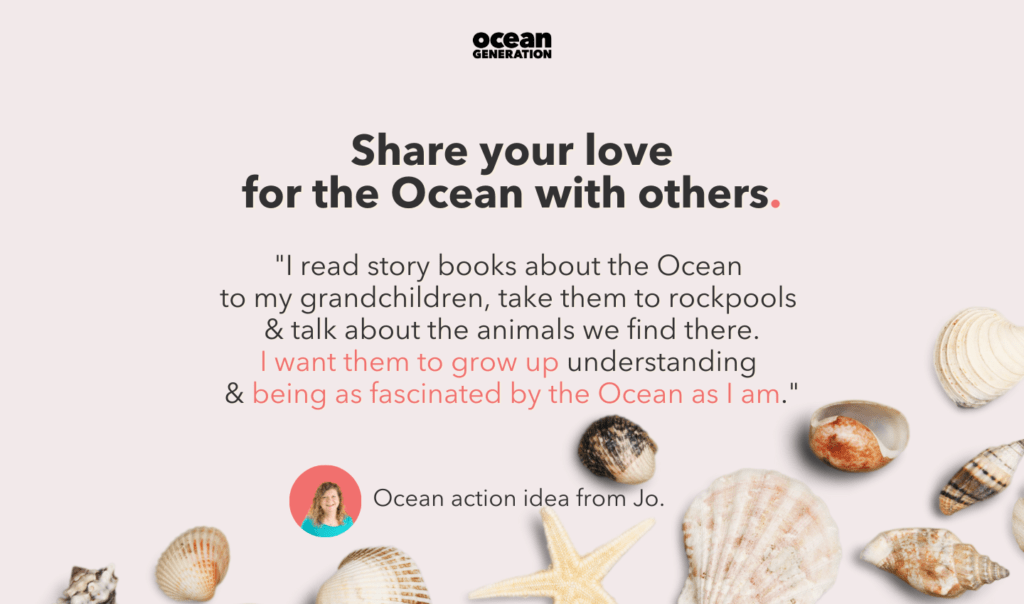 You can connect with the Ocean by visiting it in person or using digital means to explore the depths under the sea.