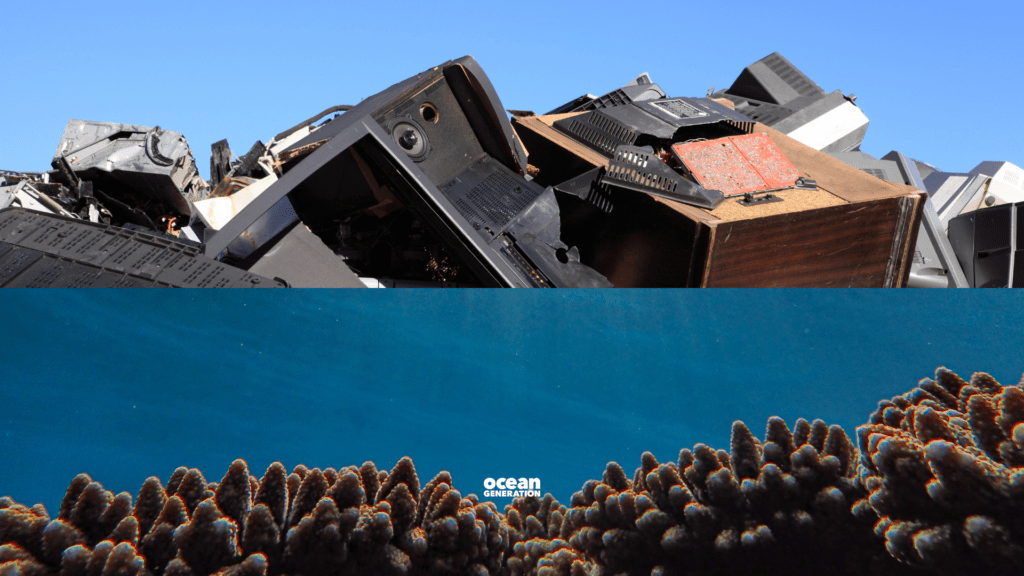 In this article Ocean Generation is sharing facts about the rise of e-waste, the environmental impacts of e-waste, and what we can do about it.