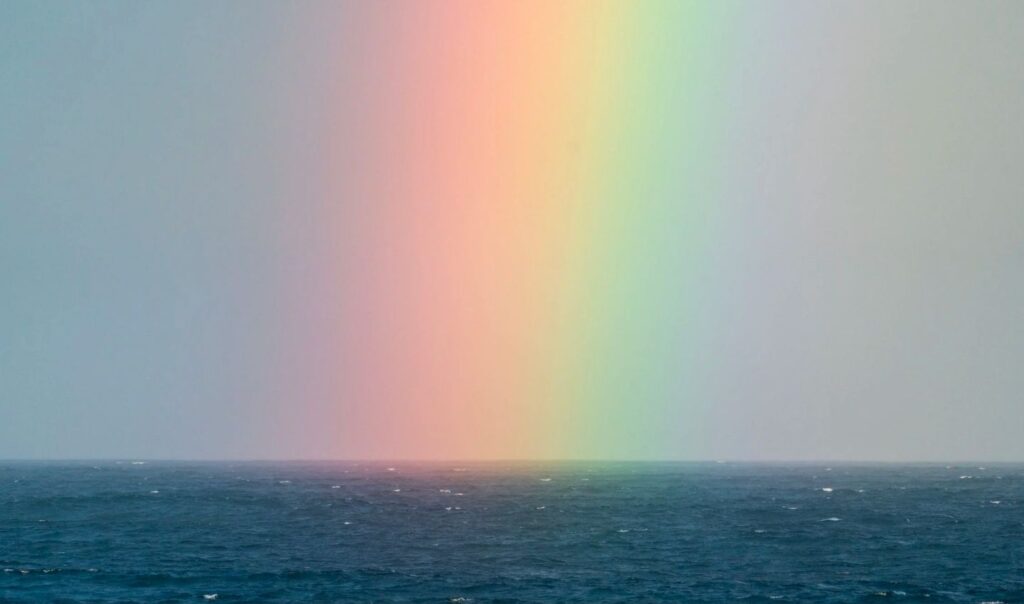 Rainbow over the Ocean shared by Ocean conservation charity Ocean Generation