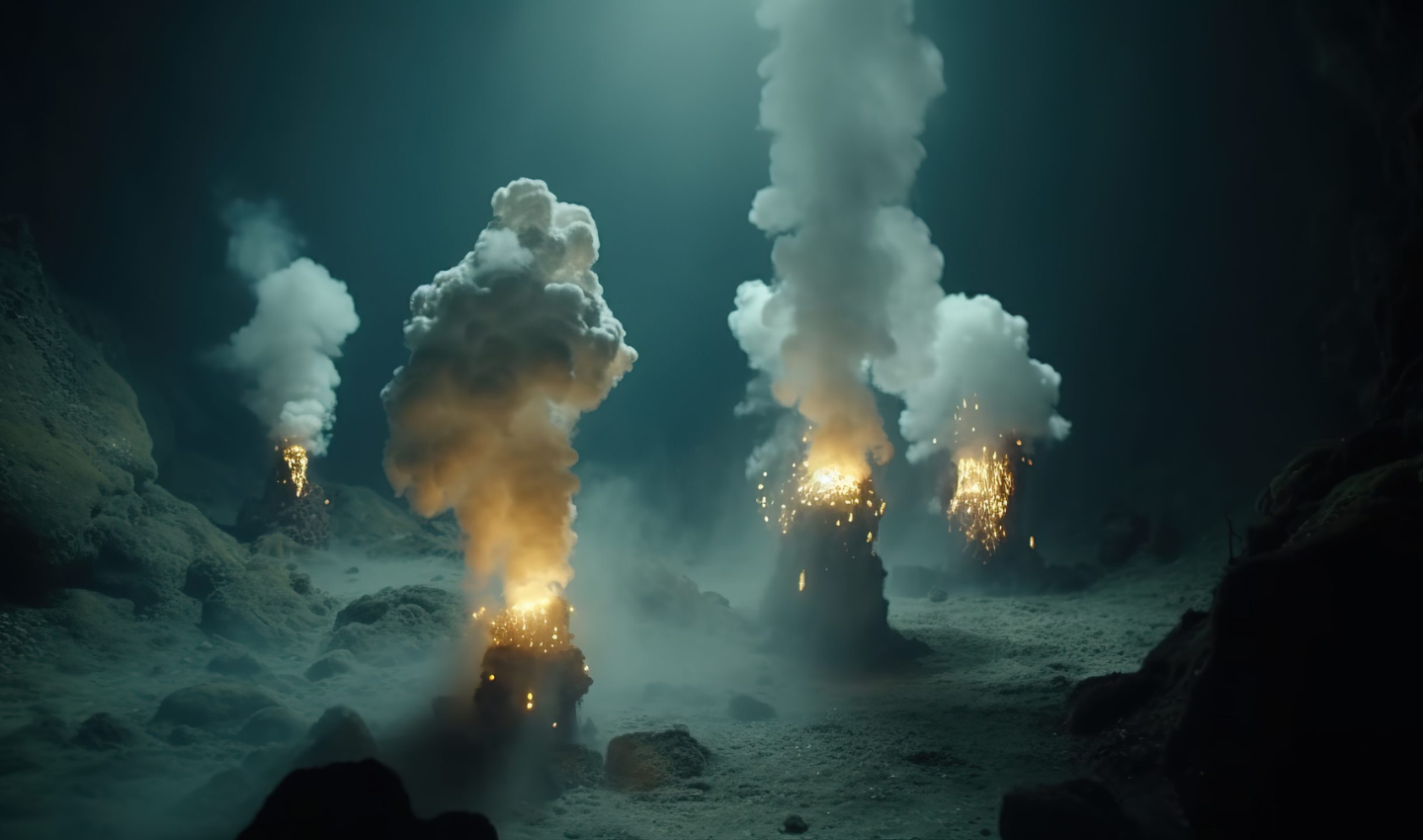 Hydrothermal vents explained by Ocean generation.