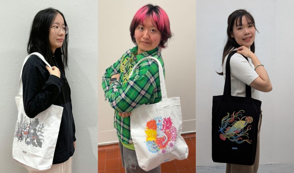 Illustration students and their Ocean designs. Posted by Ocean Generation.