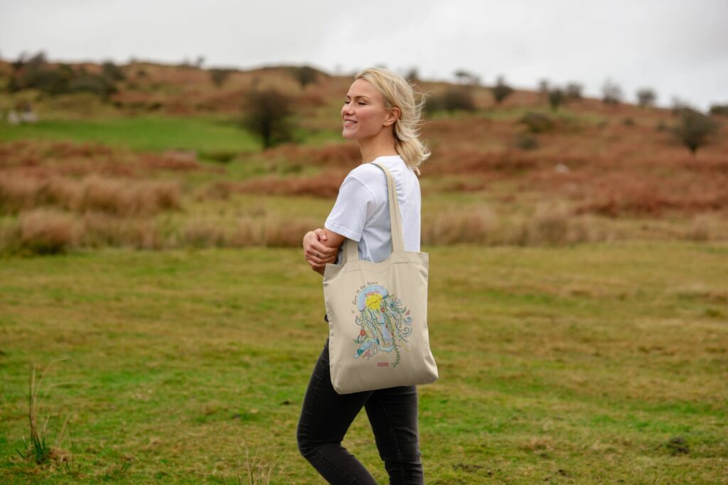 Jellyfish tote bag by Wavemaker Juliana Isaza-Correa