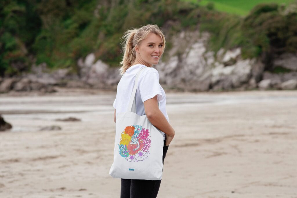 Seabed garden design on sustainable apparel by Haowen Yang