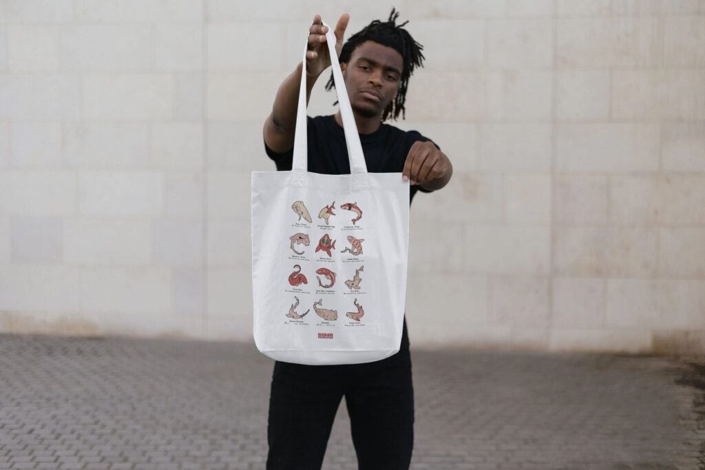 We Love Sharks tote bay by Beany