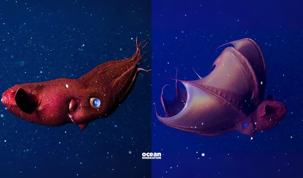 Vampire squids thrive in oxygen minimum zones in the deep Ocean. Posted by Ocean Generation.