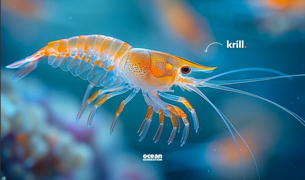 Antarctic krill are small shrimp-like crustaceans. Posted by Ocean Generation.